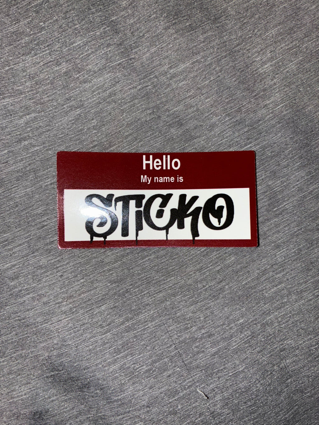 Hello, My Name is STICKO Sticker Pack